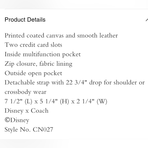 Coach  Disney X  Mini Camera Crossbody With  Holiday Print - Picture 6 of 16